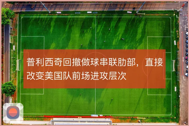 普利西奇回撤做球串联肋部,直接改变美国队前场进攻层次